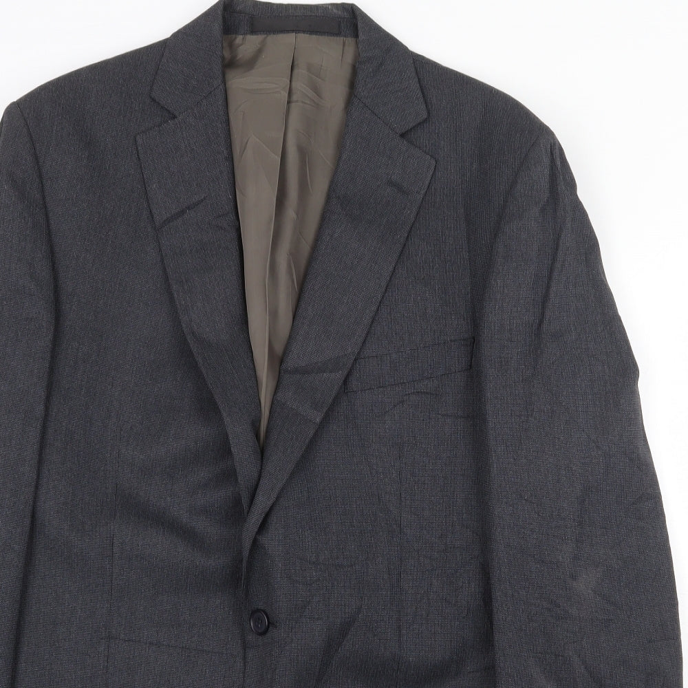 Marks and Spencer Mens Grey Polyester Jacket Suit Jacket Size 40 Regular