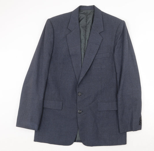 Peter Ranee's Mens Blue Wool Jacket Suit Jacket Size 42 Regular