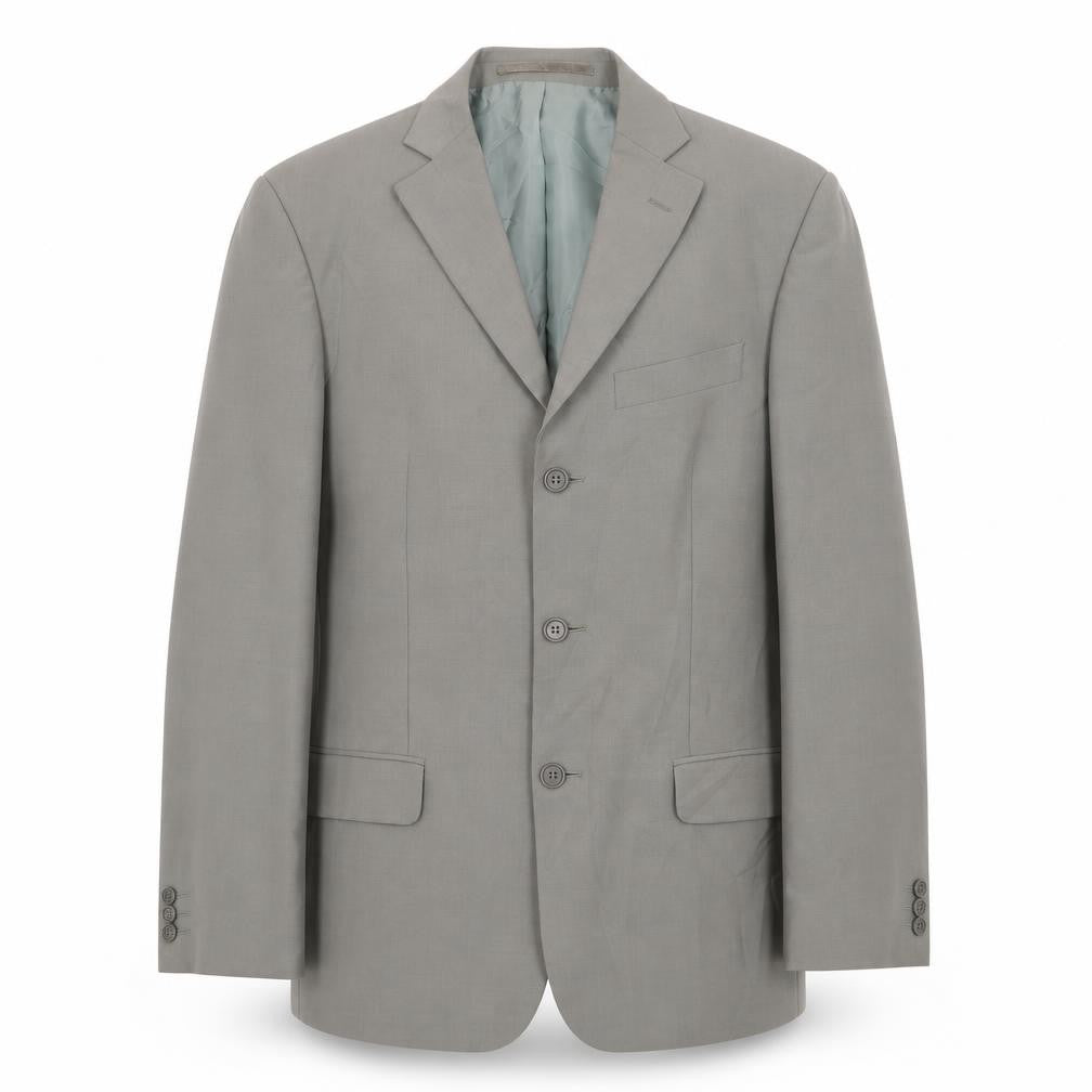 Marks & Spencer Mens Grey Polyester Jacket Suit Jacket Size 38 Regular