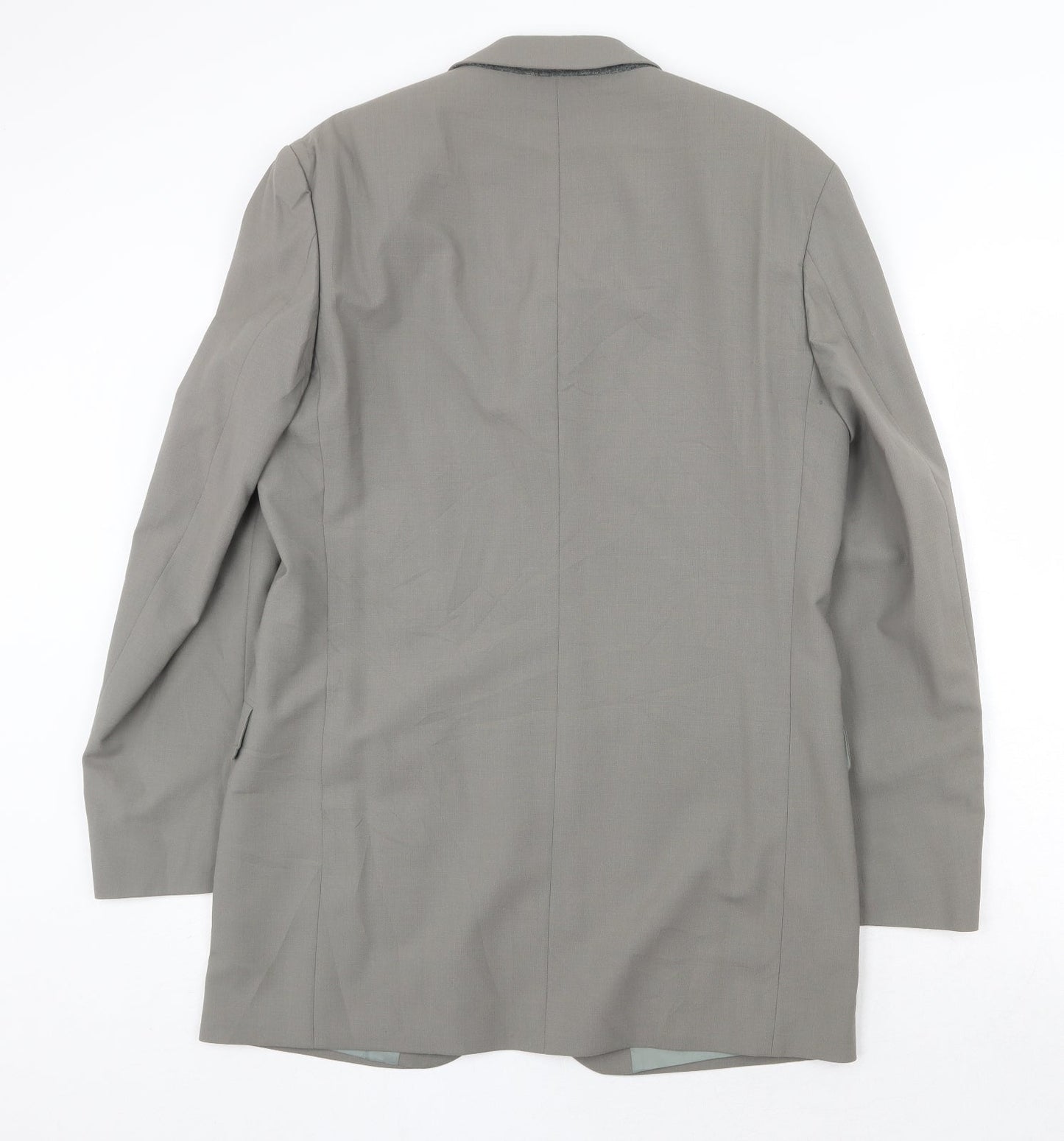 Marks and Spencer Mens Grey Polyester Jacket Suit Jacket Size 38 Regular