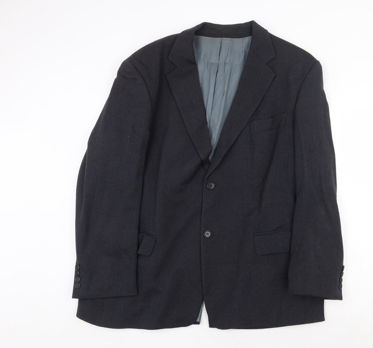 Marks and Spencer Mens Blue Wool Jacket Suit Jacket Size 44 Regular
