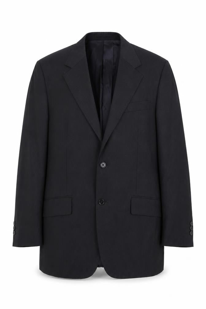 Harris & Hewett Mens Black Wool Jacket Suit Jacket Size 40 Regular