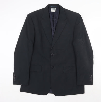 Premier Man Mens Grey Polyester Jacket Suit Jacket Size 40 Regular
