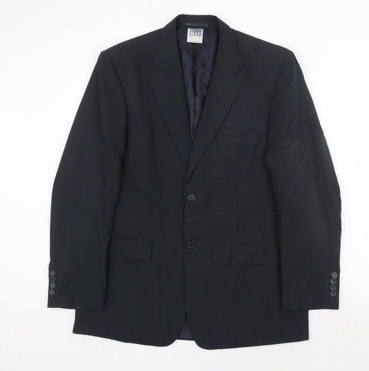 Premier Man Mens Grey Polyester Jacket Suit Jacket Size 40 Regular
