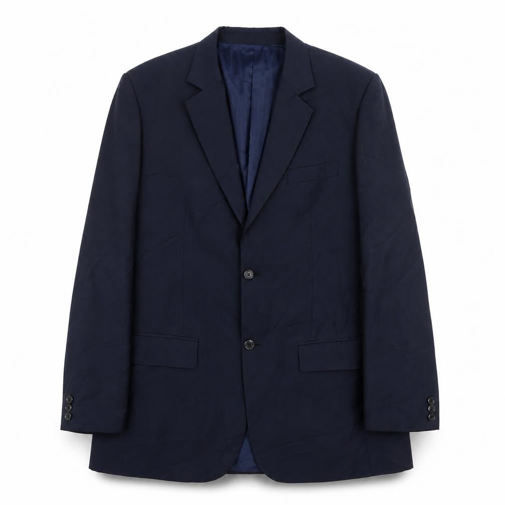 Preworn Mens Blue Wool Jacket Suit Jacket Size 42 Regular