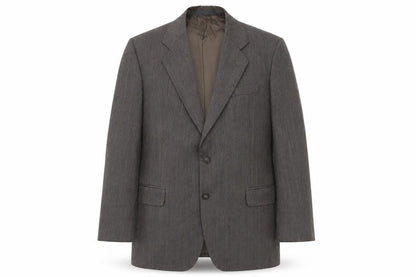 Marks & Spencer Mens Grey Striped Polyester Jacket Suit Jacket Size M Regular