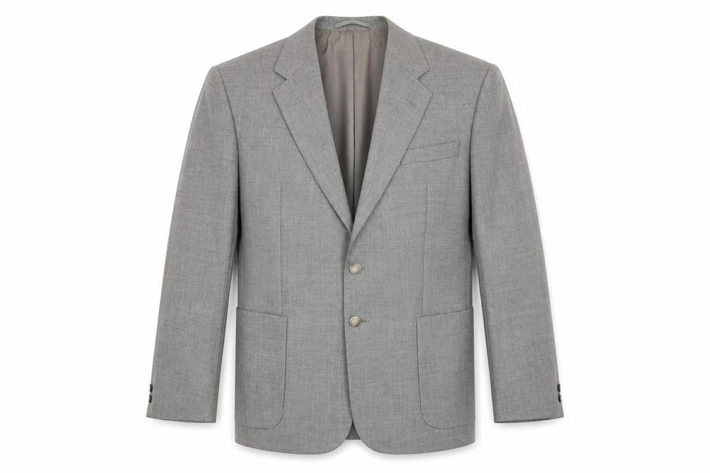 Marks & Spencer Mens Grey Wool Jacket Blazer Size L Regular