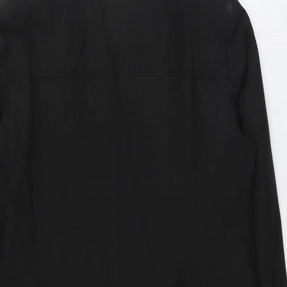 M&Co Womens Black Jacket Size 14 Button