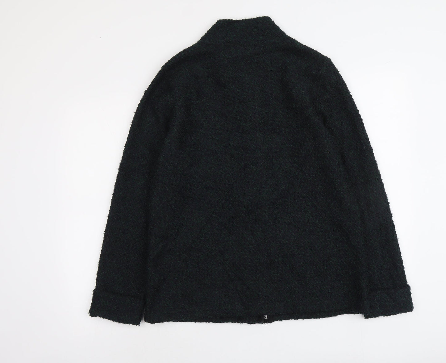 Marks and Spencer Womens Green Jacket Size 12 Zip