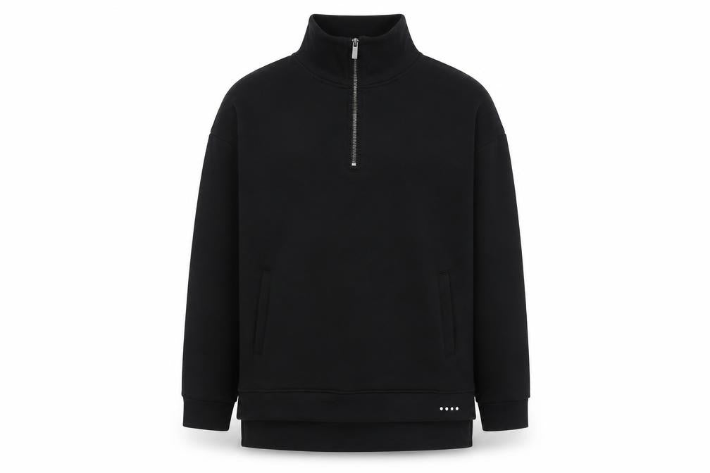Souluxe Mens Black Polyester Pullover Sweatshirt Size S
