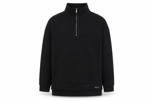 Souluxe Mens Black Polyester Pullover Sweatshirt Size S