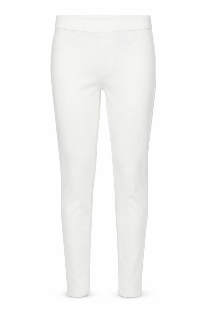 Marks & Spencer Womens Ivory Cotton Skinny Jeans Size 10 L28 in Regular