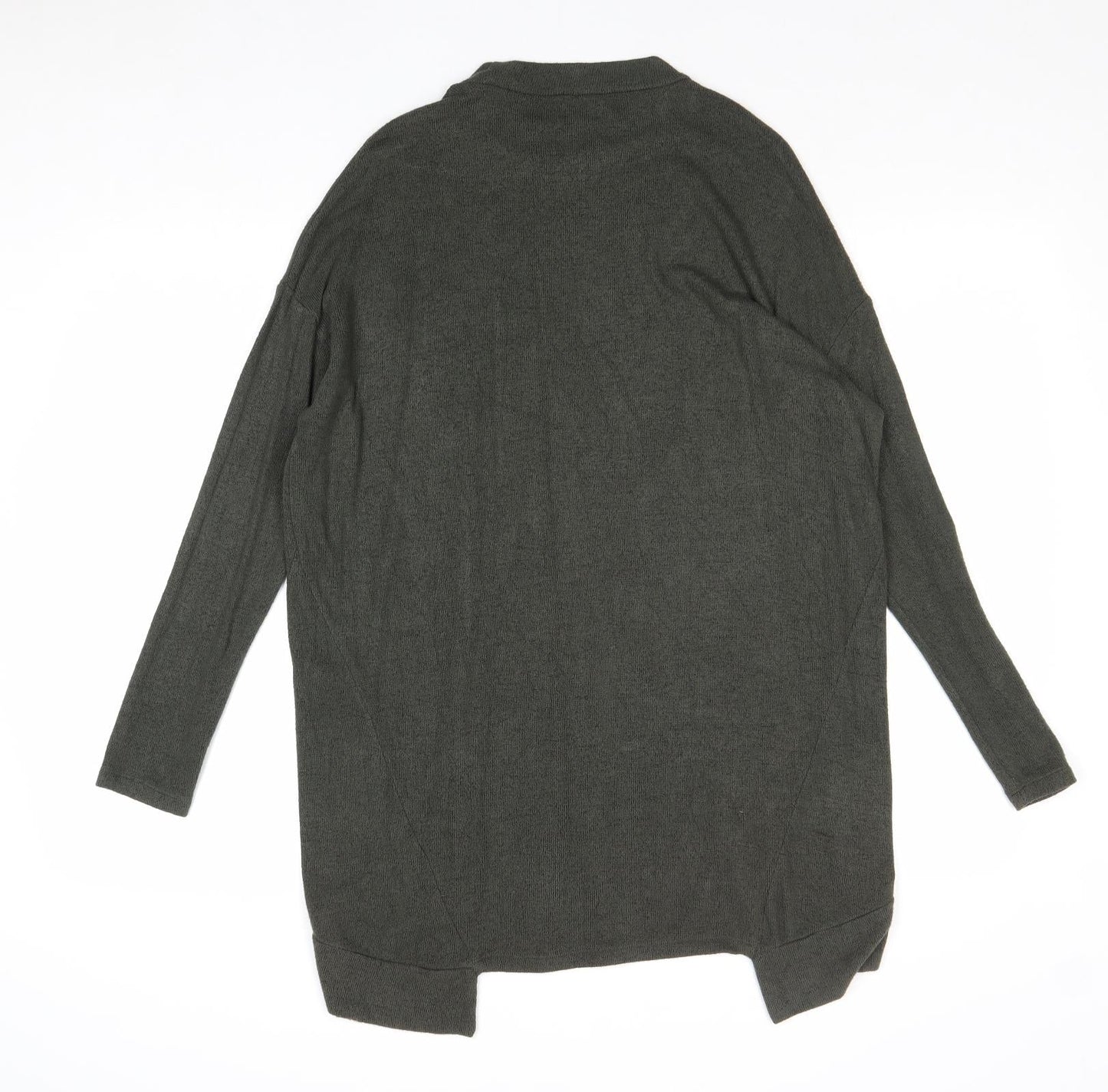 River Island Womens Green Round Neck Viscose Pullover Jumper Size 8