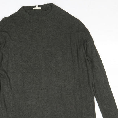 River Island Womens Green Round Neck Viscose Pullover Jumper Size 8