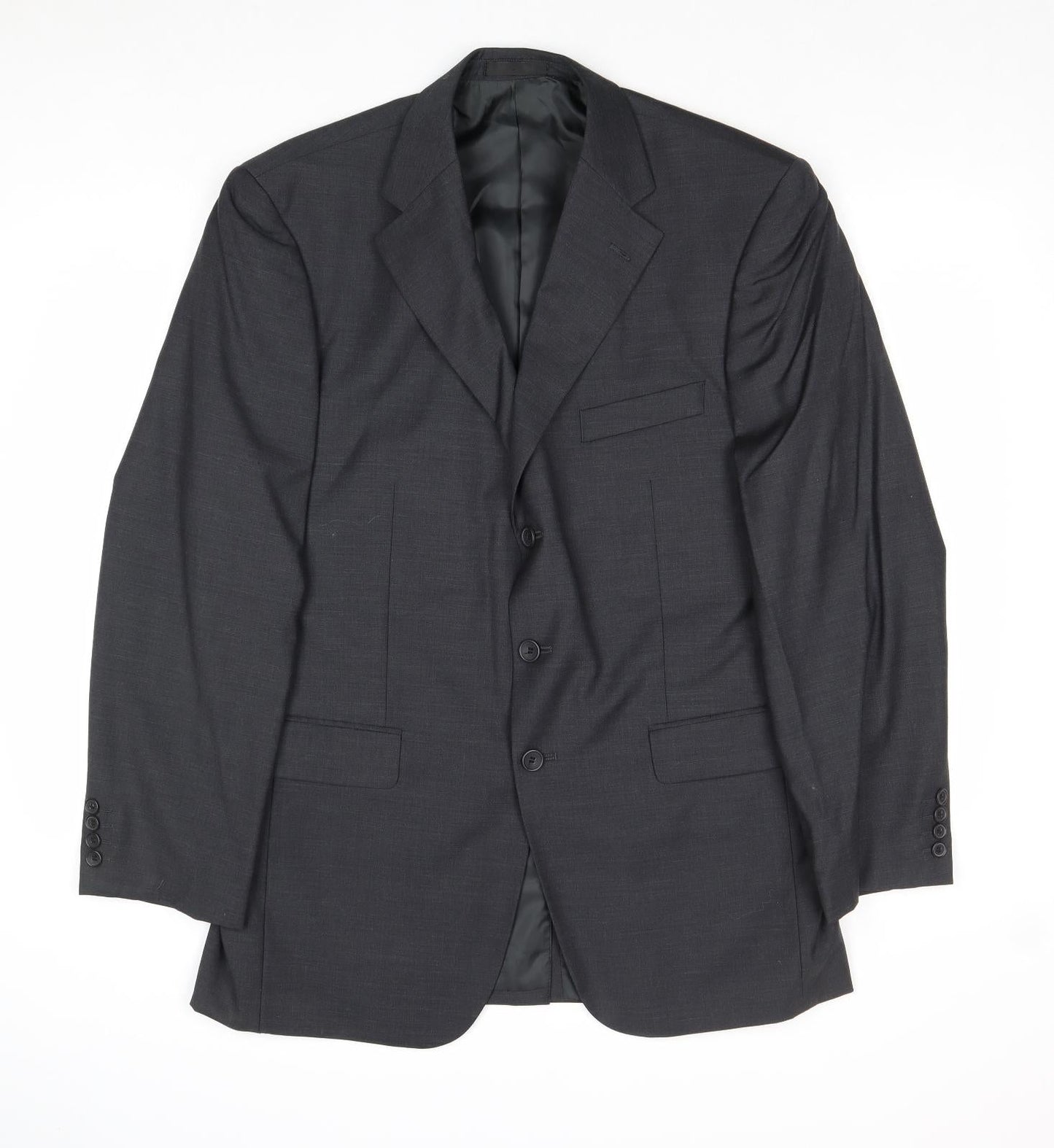 Butler & Webb Mens Grey Wool Jacket Suit Jacket Size 42 Regular