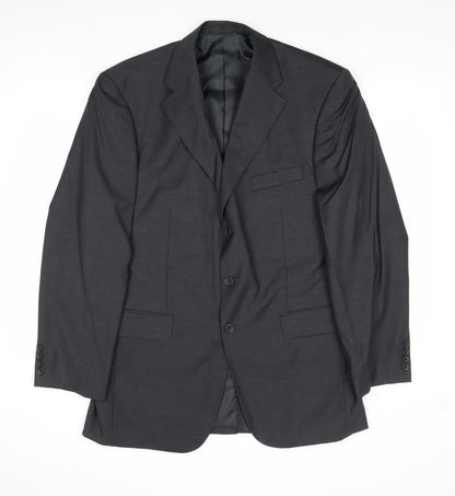 Butler & Webb Mens Grey Wool Jacket Suit Jacket Size 42 Regular