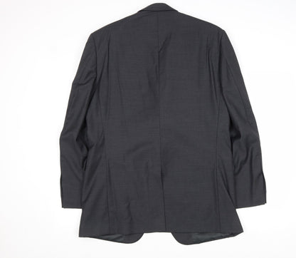Butler & Webb Mens Grey Wool Jacket Suit Jacket Size 42 Regular