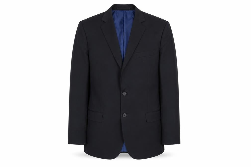 markis and Mens Blue Polyester Jacket Suit Jacket Size 40 Regular