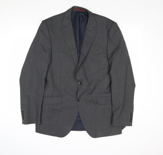 Marks and Spencer Mens Grey Wool Jacket Suit Jacket Size 42 Regular