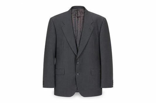 The Label Mens Grey Polyester Jacket Suit Jacket Size 44 Regular