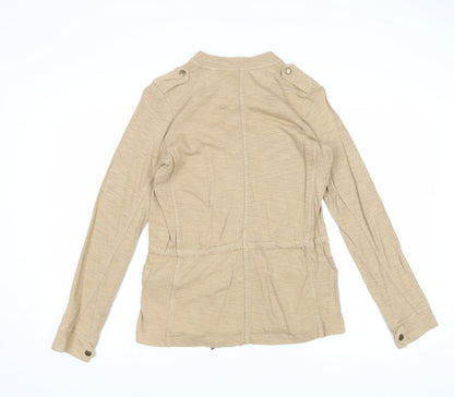 Next Womens Brown Jacket Size 10 Zip
