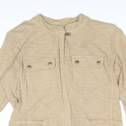 Next Womens Brown Jacket Size 10 Zip