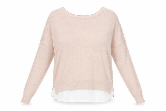 Only Womens Pink Round Neck Viscose Pullover Jumper Size L