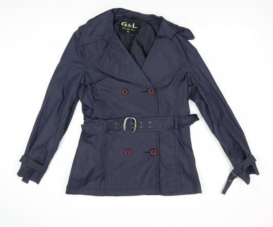G & L Womens Blue Jacket Size XL Button