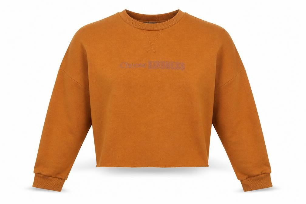 Primark Womens Brown Polyester Pullover Sweatshirt Size 2XS Pullover - Choose Kindness