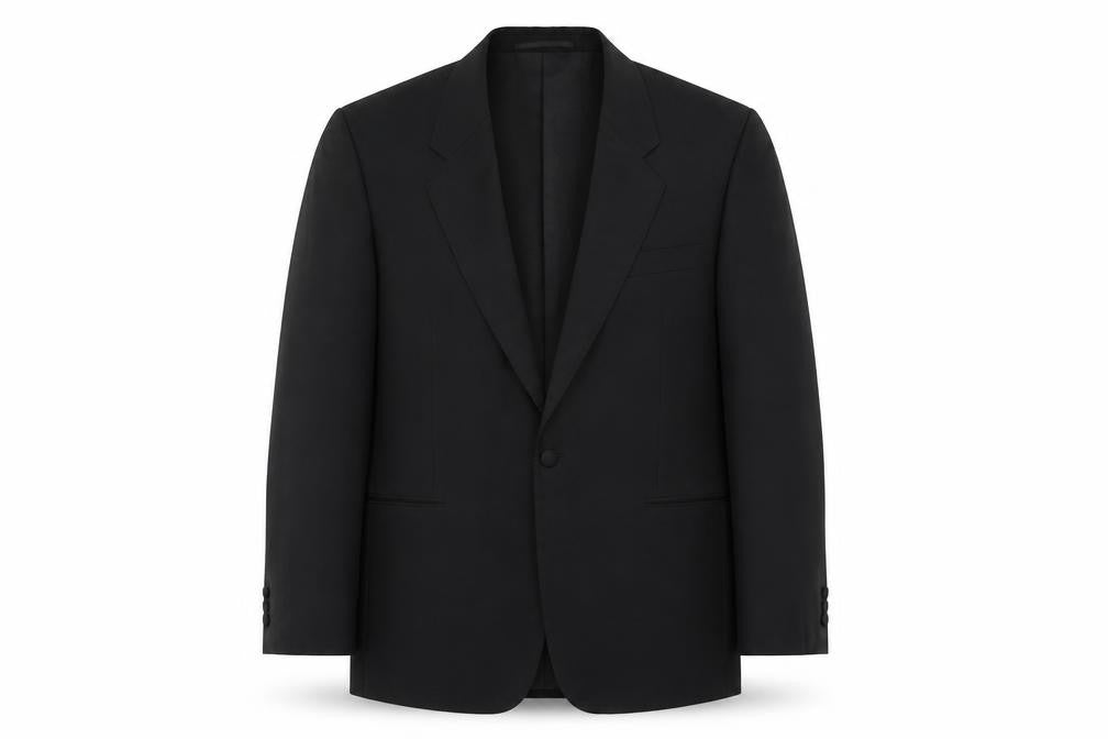 FH Mens Black Polyacrylate Fibre Jacket Suit Jacket Size 44 Regular