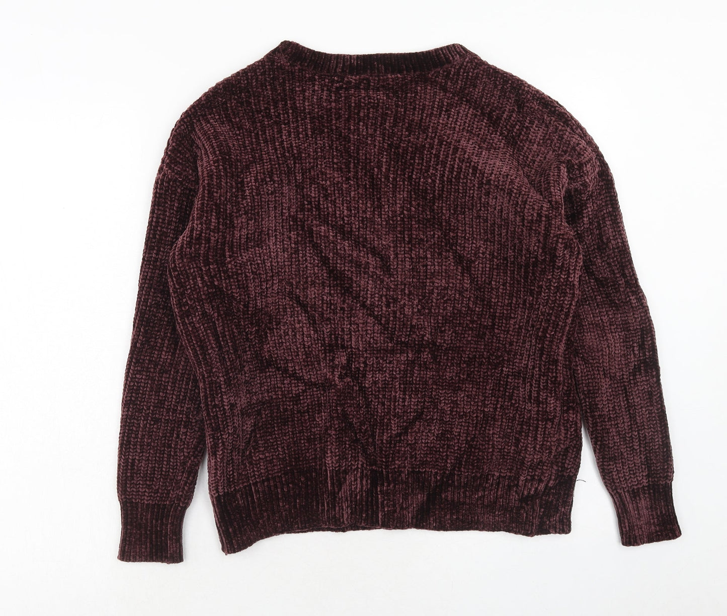 Dorothy Perkins Womens Purple Round Neck Polyester Pullover Jumper Size 10