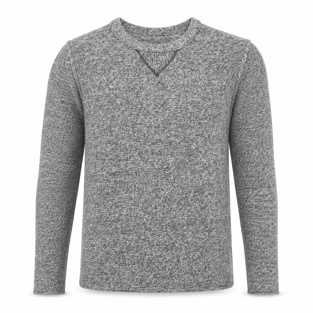 H&M Mens Grey Round Neck Cotton Pullover Jumper Size XS Long Sleeve