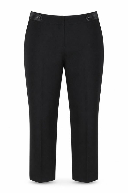 Peacocks Womens Black Polyester Dress Pants Trousers Size 12 Regular Hook & Eye