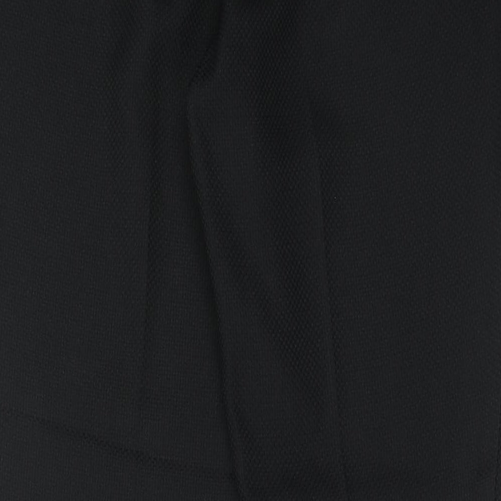 Peacocks Womens Black Polyester Dress Pants Trousers Size 12 Regular Hook & Eye