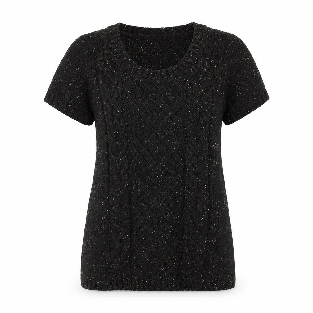 STORE TWENTY ONE Womens Black Scoop Neck Acrylic Pullover Jumper Size L