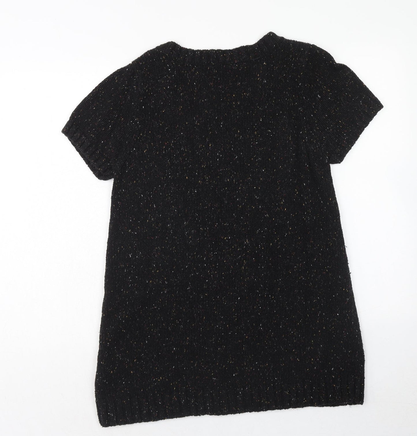 STORE TWENTY ONE Womens Black Scoop Neck Acrylic Pullover Jumper Size L