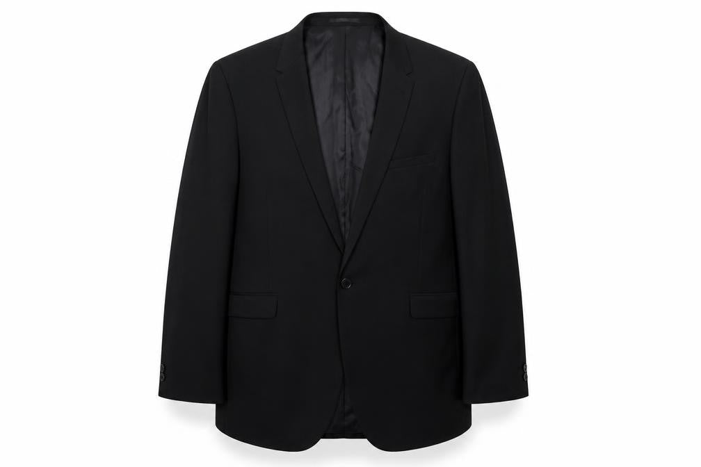 Matalan Mens Black Polyester Jacket Suit Jacket Size 42 Regular