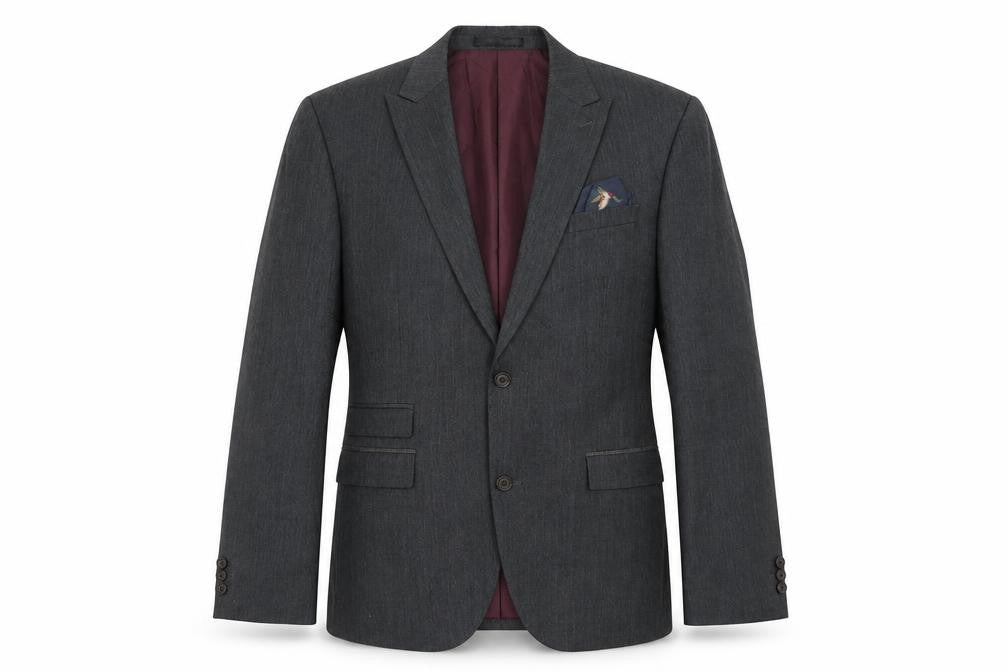 NEXT Mens Grey Polyester Jacket Suit Jacket Size 40 Regular