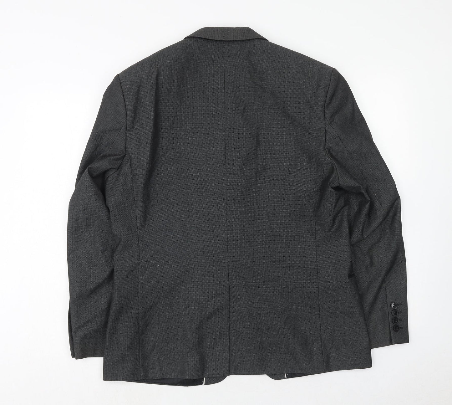 Red Herring Mens Grey Polyacrylate Fibre Jacket Suit Jacket Size 42 Regular