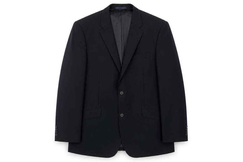 Charlton Gray Mens Blue Polyester Jacket Suit Jacket Size 44 Regular