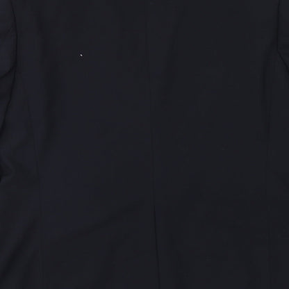 Charlton Gray Mens Blue Polyester Jacket Suit Jacket Size 44 Regular