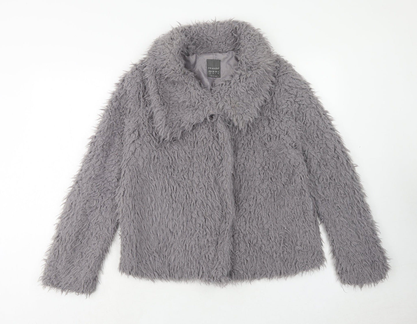 Primark Womens Grey Jacket Size 10 Zip