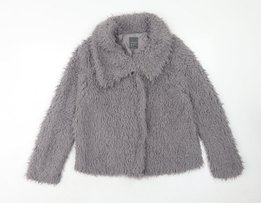 Primark Womens Grey Jacket Size 10 Zip