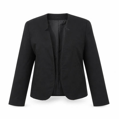 H&M Womens Black Polyester Jacket Blazer Size 8