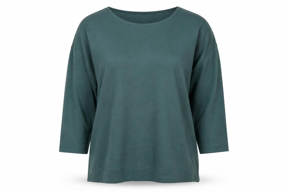 Fiore Womens Green Round Neck Polyester Pullover Jumper Size M