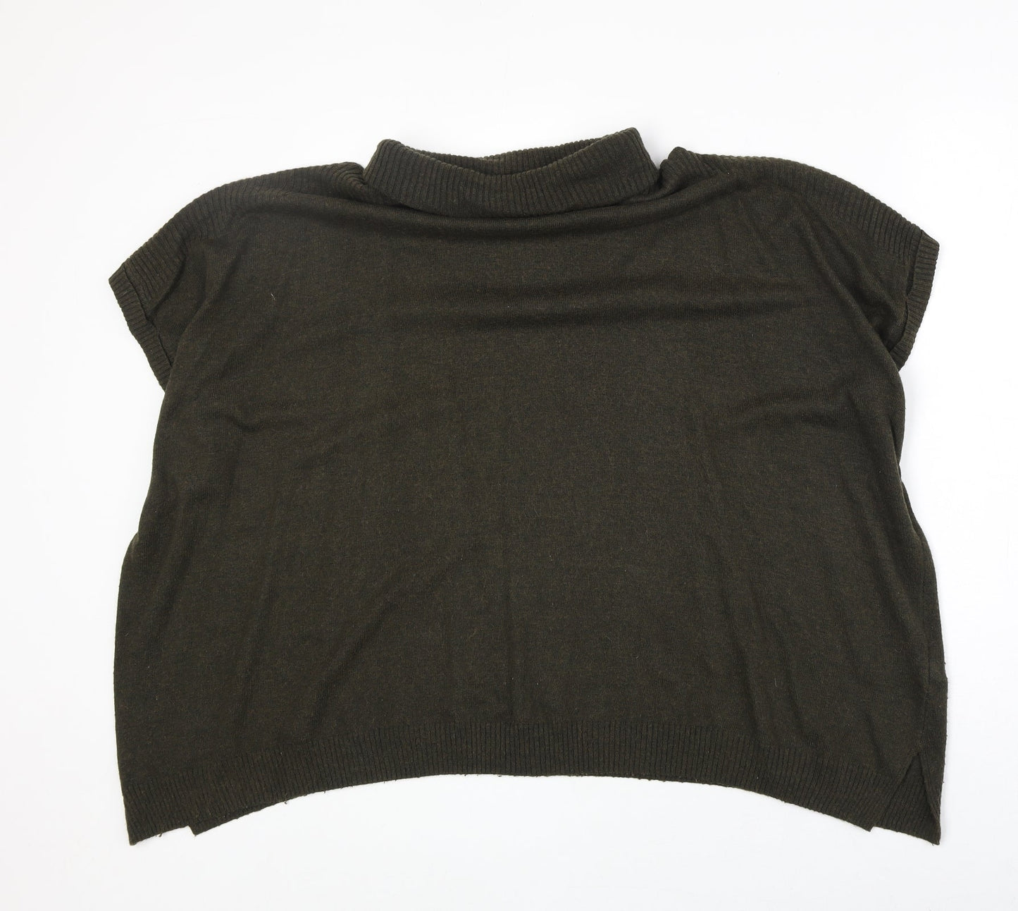 New Look Womens Grey Roll Neck Viscose Pullover Jumper Size M