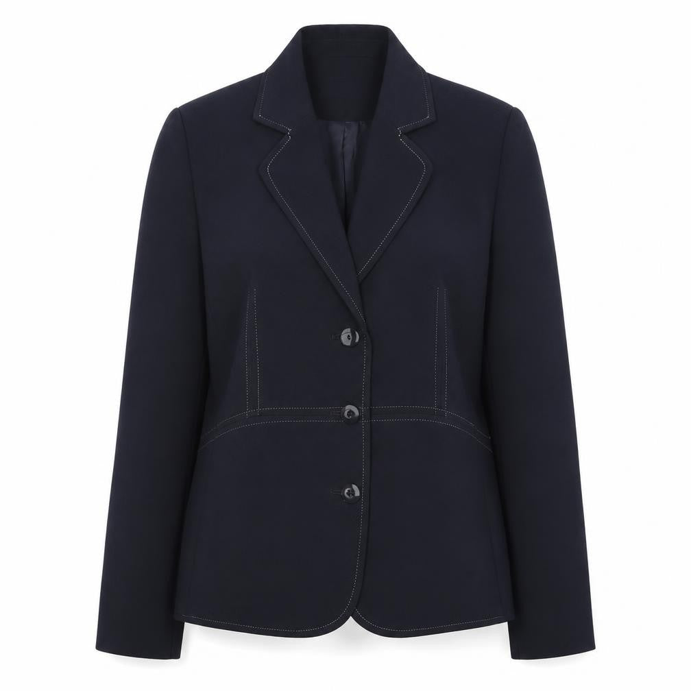 Wardrobe Womens Blue Polyester Jacket Blazer Size 12