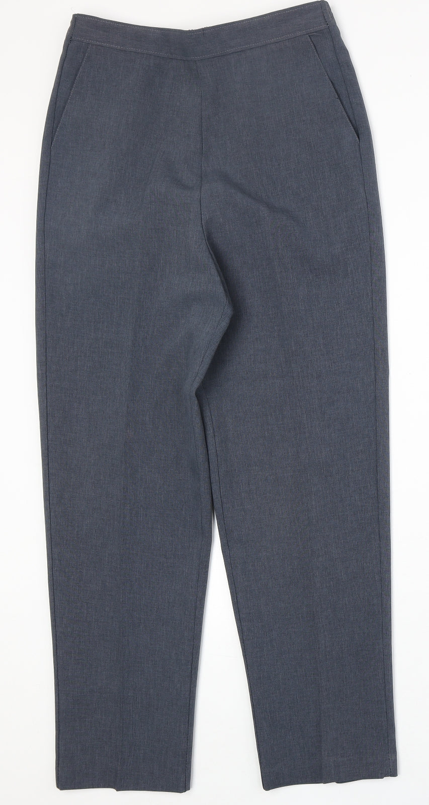 Sarika Womens Blue Polyester Trousers Size 12 Regular