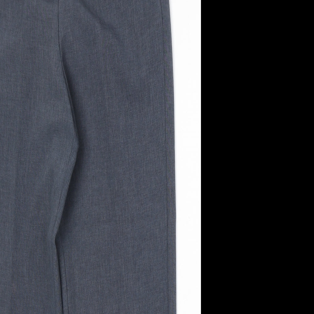 Sarika Womens Blue Polyester Trousers Size 12 Regular