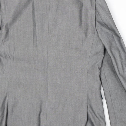 Next Mens Grey Polyester Jacket Suit Jacket Size 38 Regular